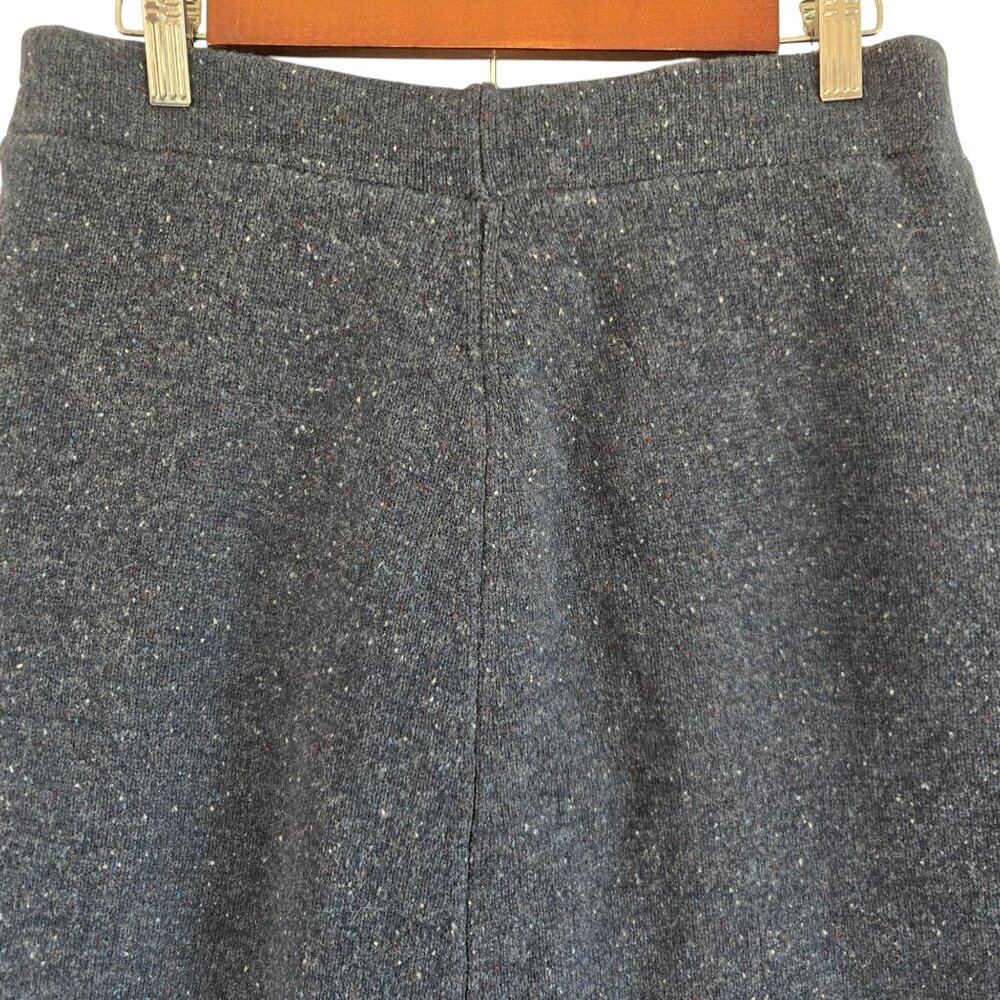 Sundance Womens Wool Blend Button Front Skirts Pockets Small Blue Gray Speckled - Picture 7 of 9
